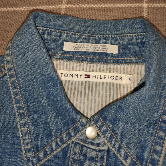 VINTAGE Tommy Hilfiger Denim Dress - Picture 2 of 12